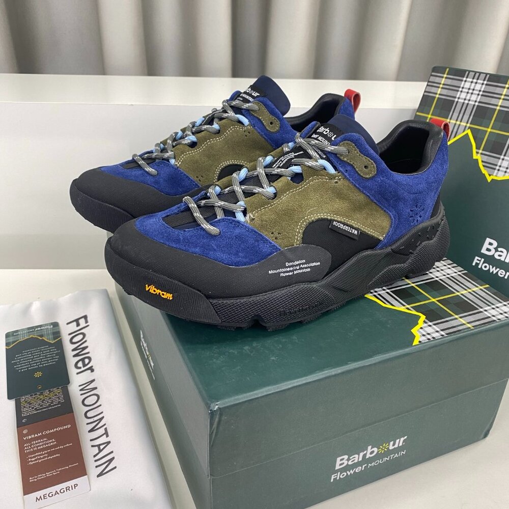 FlowerMOUNTAIN NANGA Collaboration Sneaker Blue&Green&Black Men